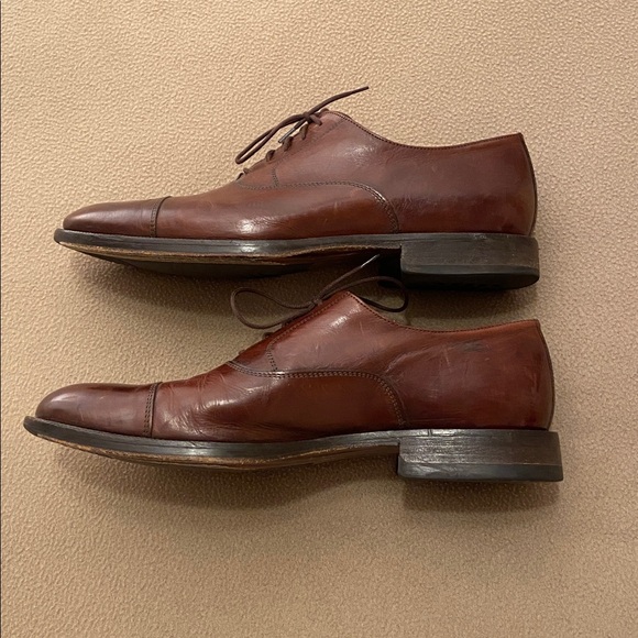 Johnston & Murphy Signature Series Cap Toe Dress Shoes. Men's 9.5. - Picture 4 of 8